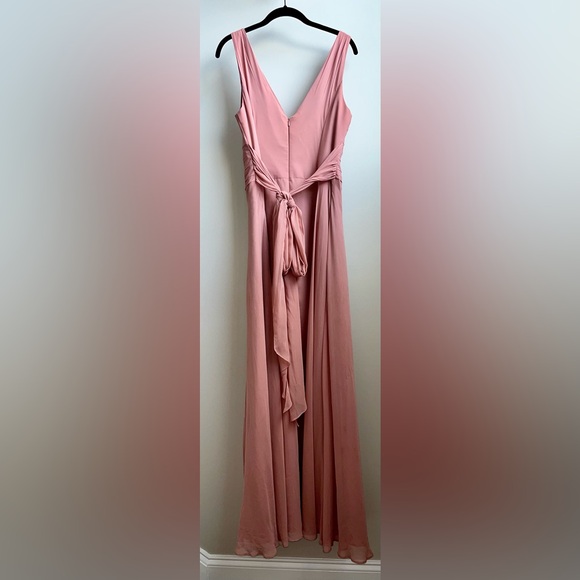DAVID’s BRIDAL CELEBRATE DB STUDIOS Sleeveless Size 10 Pink Bridesmaid’s Dress - Picture 3 of 3